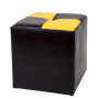 Taburet Cool - imitatie piele wenge/galben - 21835/22168 Taburet Cool - imitatie piele wenge/galben - 21835/22168