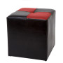 Taburet Cool - imitatie piele wenge/rosu - 21835/21900 Taburet Cool - imitatie piele wenge/rosu - 21835/21900