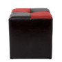 Taburet Cool - imitatie piele wenge/rosu - 21835/21900 Taburet Cool - imitatie piele wenge/rosu - 21835/21900