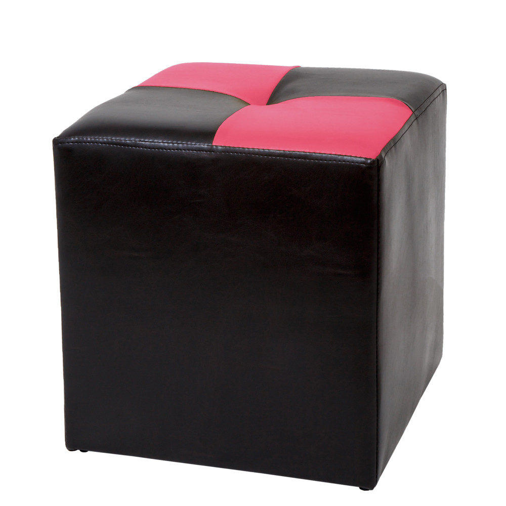 Taburet Cool - imitatie piele wenge/roz - 21835/21896 Taburet Cool - imitatie piele wenge/roz - 21835/21896