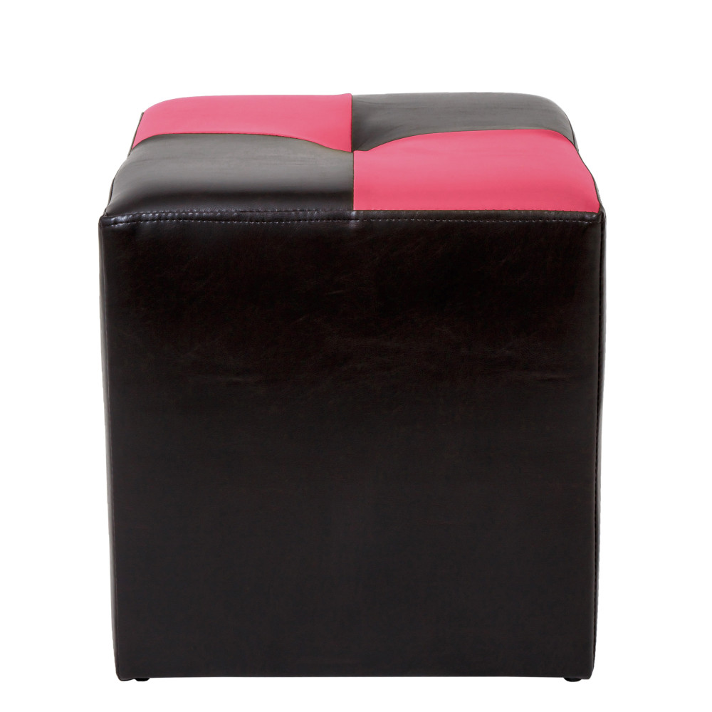 Taburet Cool - imitatie piele wenge/roz - 21835/21896 Taburet Cool - imitatie piele wenge/roz - 21835/21896