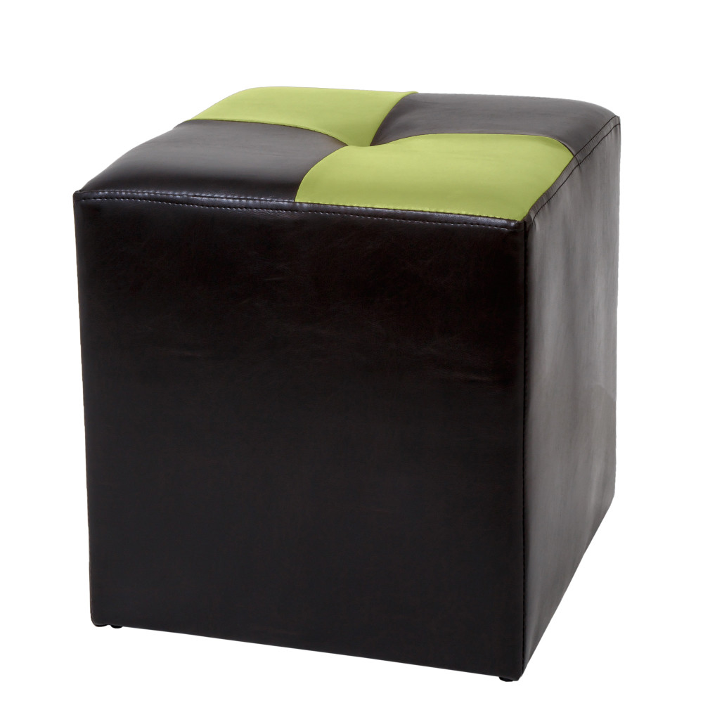 Taburet Cool - imitatie piele wenge/verde - 21835/21899 Taburet Cool - imitatie piele wenge/verde - 21835/21899