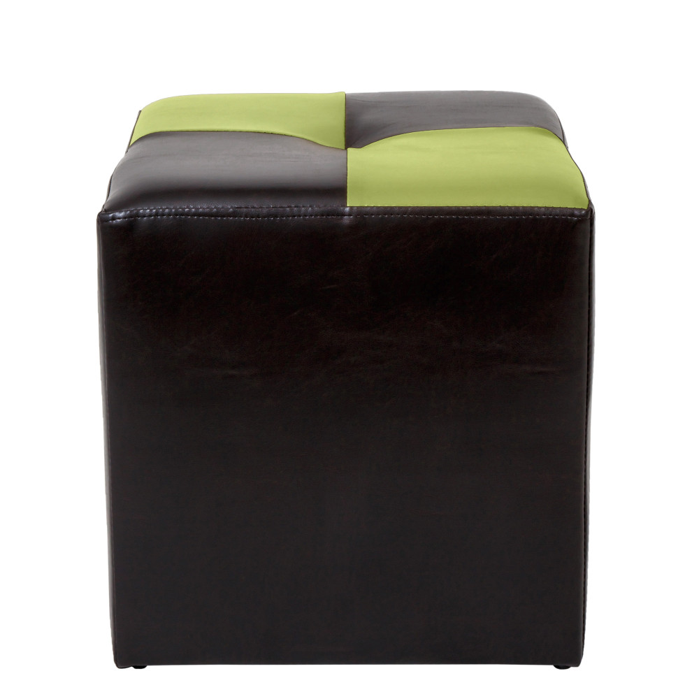 Taburet Cool - imitatie piele wenge/verde - 21835/21899 Taburet Cool - imitatie piele wenge/verde - 21835/21899