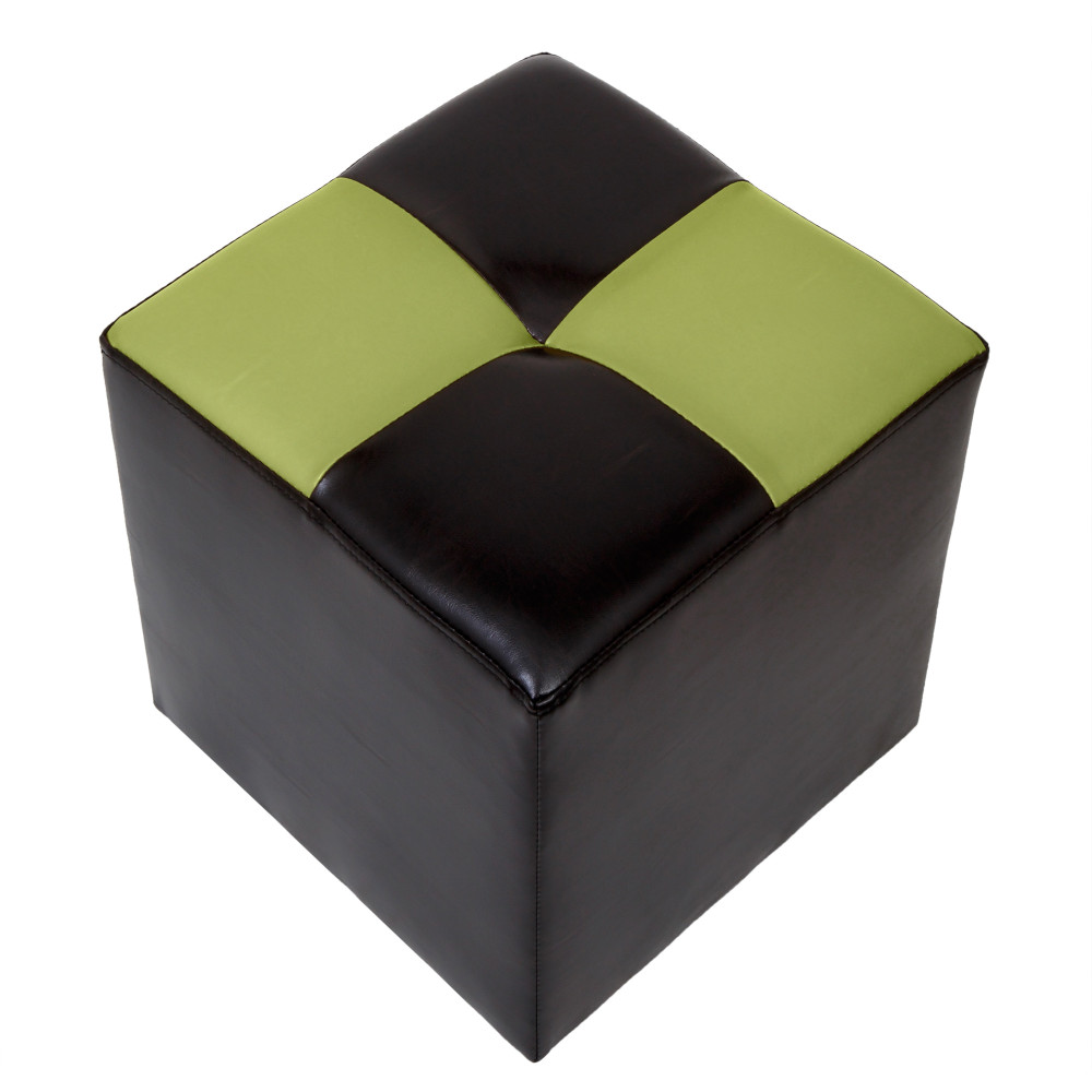 Taburet Cool - imitatie piele wenge/verde - 21835/21899 Taburet Cool - imitatie piele wenge/verde - 21835/21899