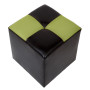 Taburet Cool - imitatie piele wenge/verde - 21835/21899 Taburet Cool - imitatie piele wenge/verde - 21835/21899
