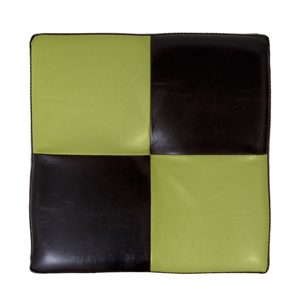 Taburet Cool - imitatie piele wenge/verde - 21835/21899 Taburet Cool - imitatie piele wenge/verde - 21835/21899