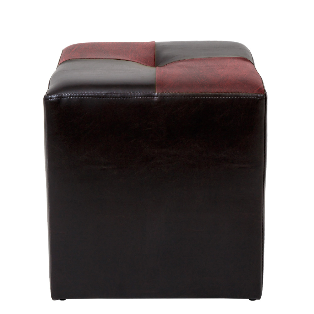 Taburet Cool - imitatie piele wenge/bordo - 21835/21902 Taburet Cool - imitatie piele wenge/bordo - 21835/21902