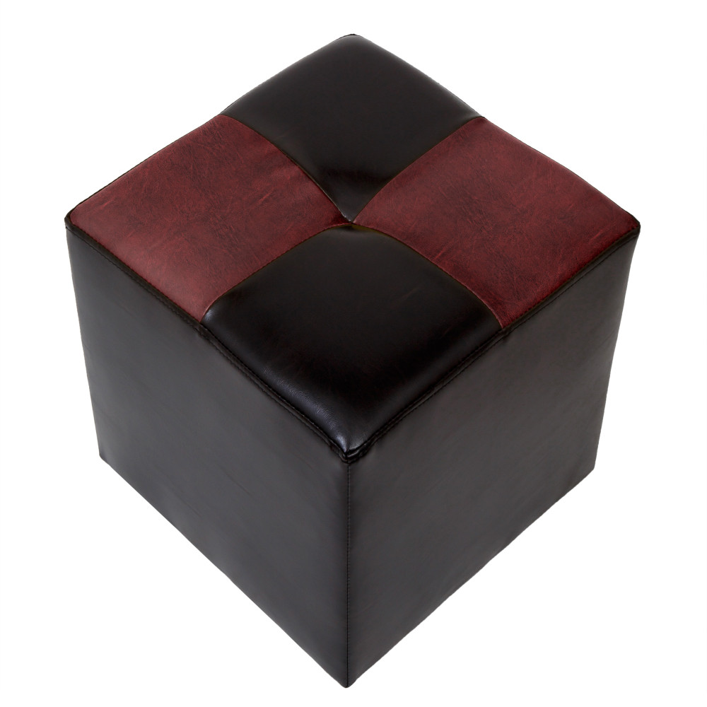 Taburet Cool - imitatie piele wenge/bordo - 21835/21902 Taburet Cool - imitatie piele wenge/bordo - 21835/21902