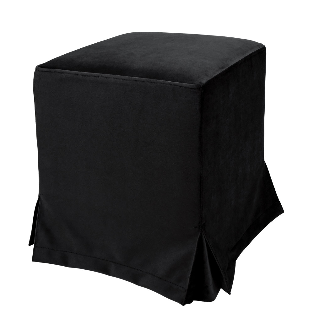 Taburet cu husa Cube H - stofa H01 - negru Taburet cu husa Cube H - stofa H01 - negru