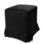 Taburet cu husa Cube H - stofa H01 - negru Taburet cu husa Cube H - stofa H01 - negru