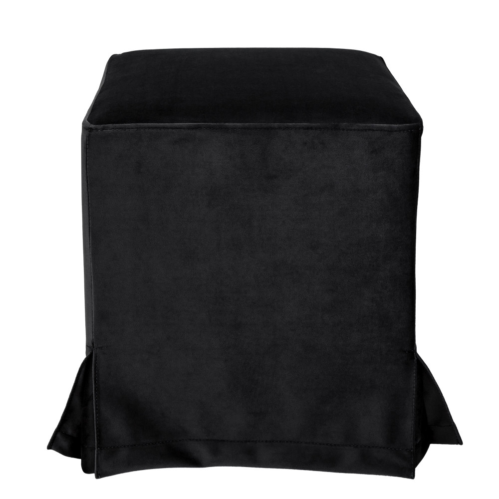 Taburet cu husa Cube H - stofa H01 - negru Taburet cu husa Cube H - stofa H01 - negru
