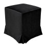 Taburet cu husa Cube H - stofa H01 - negru Taburet cu husa Cube H - stofa H01 - negru