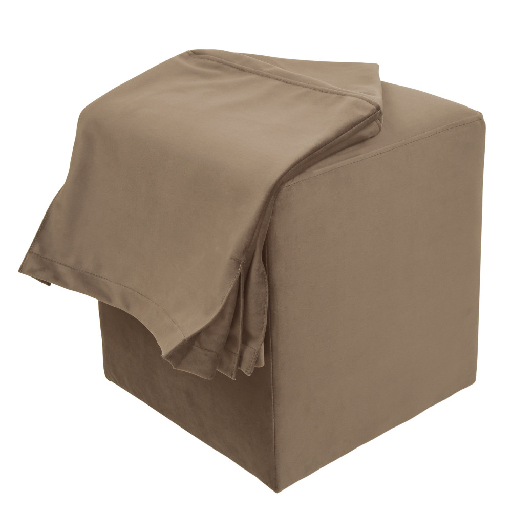 Taburet cu husa Cube H - stofa H03 - bej Taburet cu husa Cube H - stofa H03 - bej