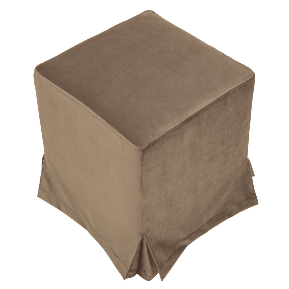 Taburet cu husa Cube H - stofa H03 - bej Taburet cu husa Cube H - stofa H03 - bej