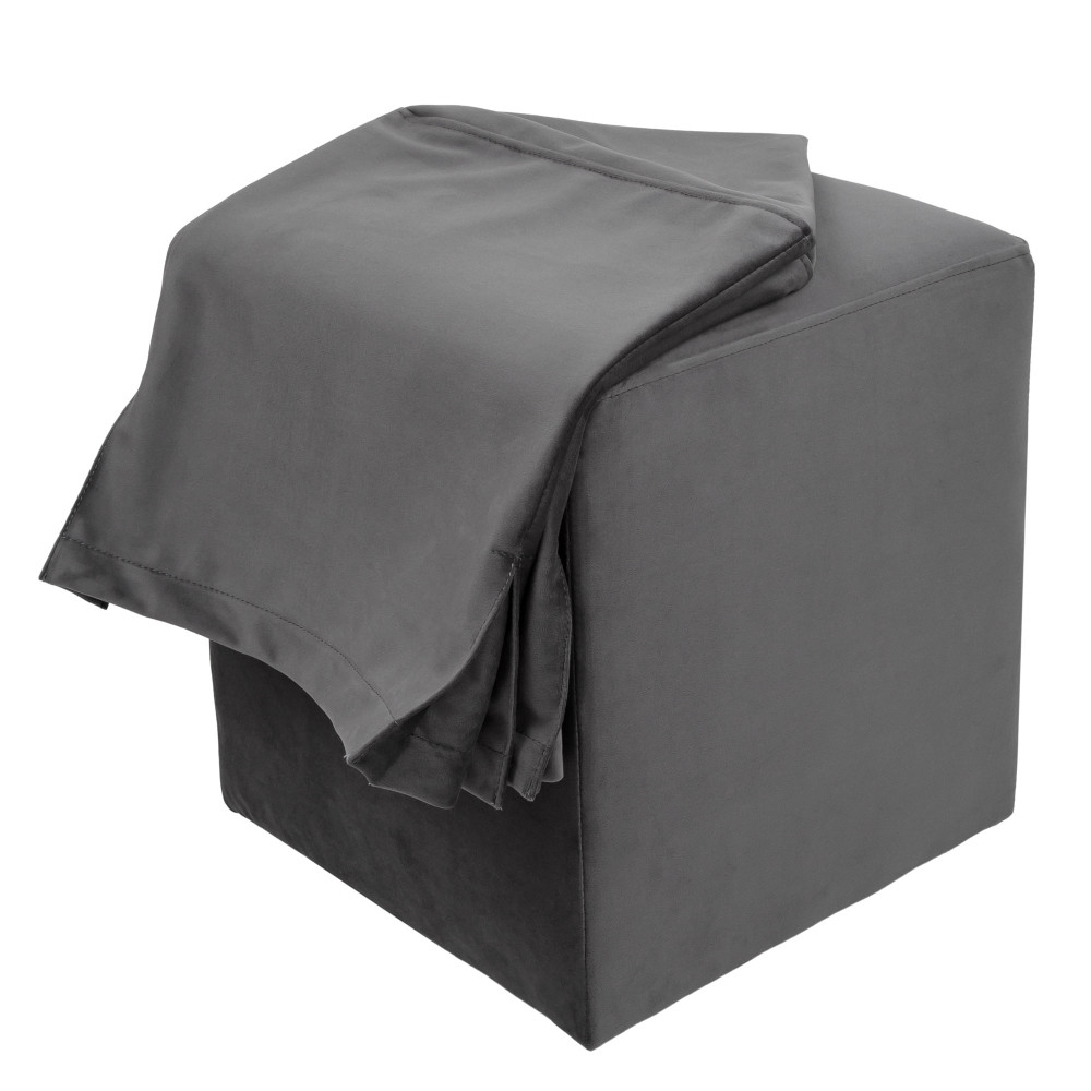 Taburet cu husa Cube H - stofa H30 - gri Taburet cu husa Cube H - stofa H30 - gri