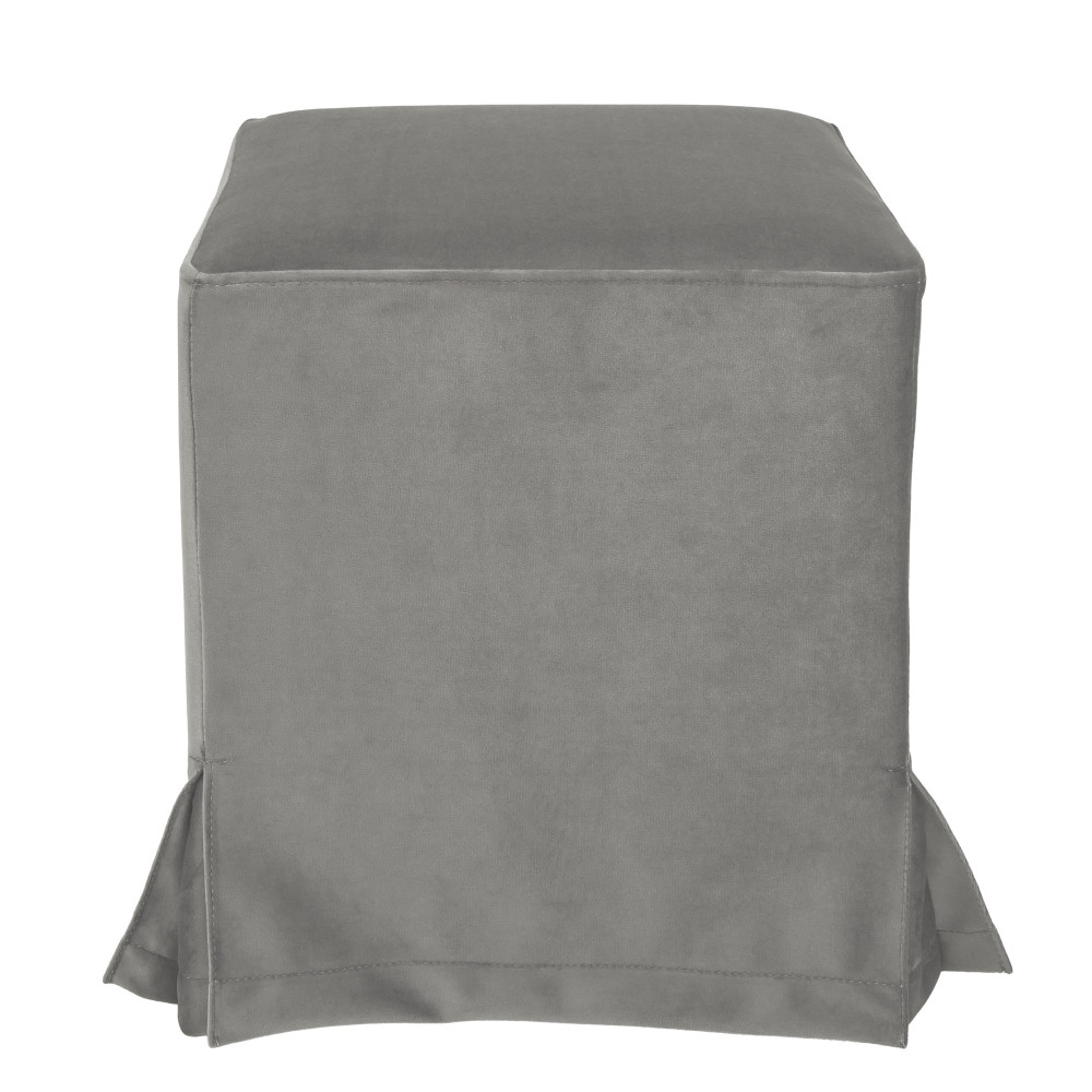 Taburet cu husa Cube H - stofa H34 - gri deschis Taburet cu husa Cube H - stofa H34 - gri deschis