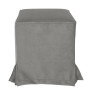 Taburet cu husa Cube H - stofa H34 - gri deschis Taburet cu husa Cube H - stofa H34 - gri deschis