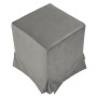 Taburet cu husa Cube H - stofa H34 - gri deschis Taburet cu husa Cube H - stofa H34 - gri deschis