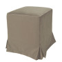Taburet cu husa Cube H - stofa H44 - grej Taburet cu husa Cube H - stofa H44 - grej