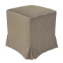Taburet cu husa Cube H - stofa H44 - grej Taburet cu husa Cube H - stofa H44 - grej