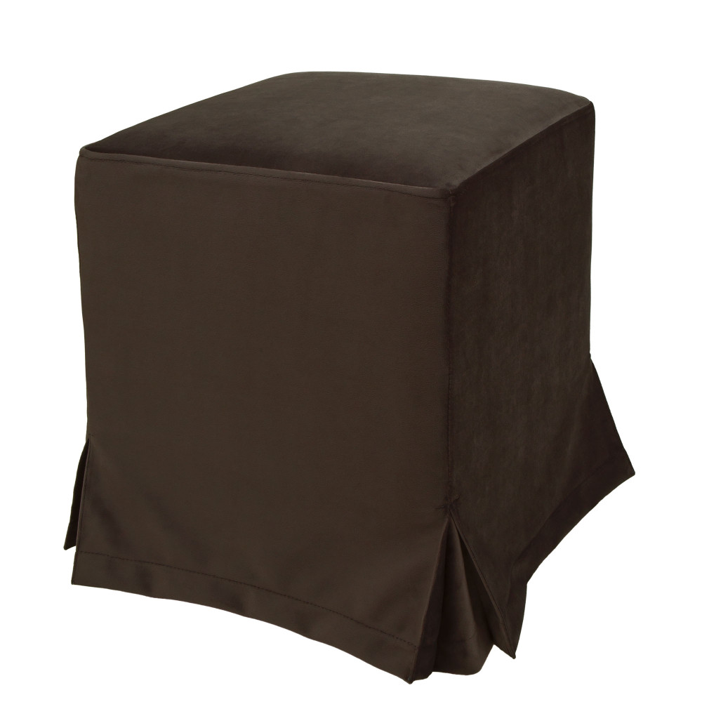 Taburet cu husa Cube H - stofa H48 - maro Taburet cu husa Cube H - stofa H48 - maro