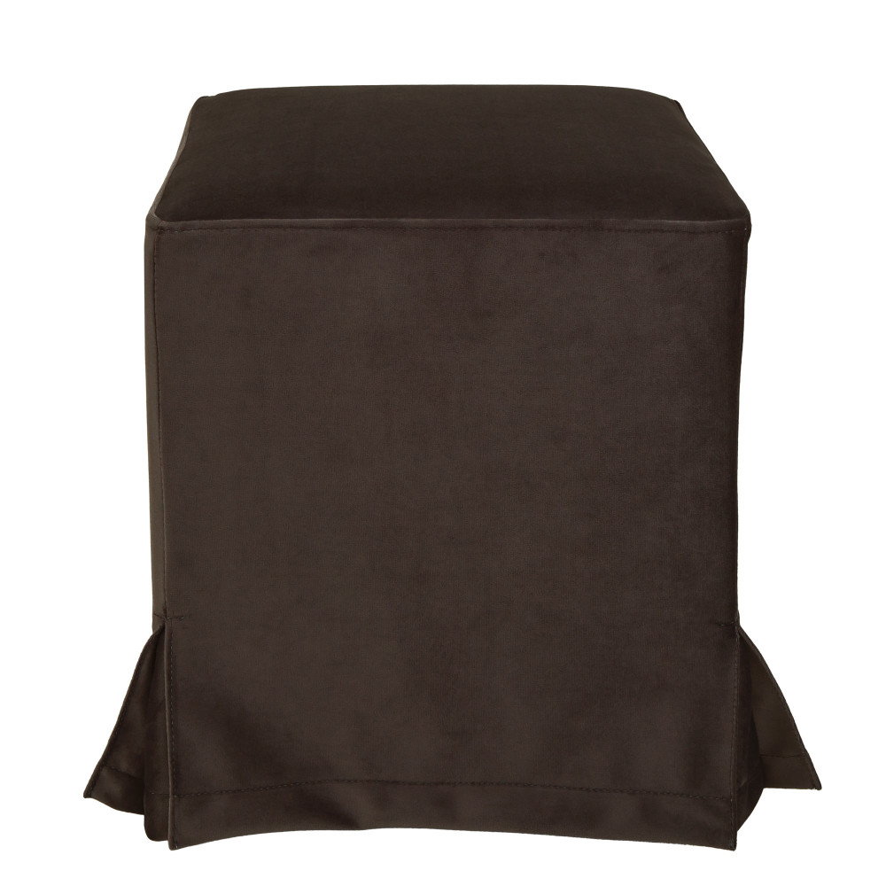 Taburet cu husa Cube H - stofa H48 - maro Taburet cu husa Cube H - stofa H48 - maro