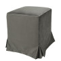 Taburet cu husa Cube H - stofa H49 - gri petrol Taburet cu husa Cube H - stofa H49 - gri petrol