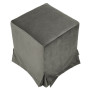 Taburet cu husa Cube H - stofa H49 - gri petrol Taburet cu husa Cube H - stofa H49 - gri petrol
