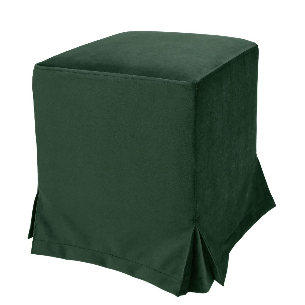 Taburet cu husa Cube H - stofa H56 - verde Taburet cu husa Cube H - stofa H56 - verde