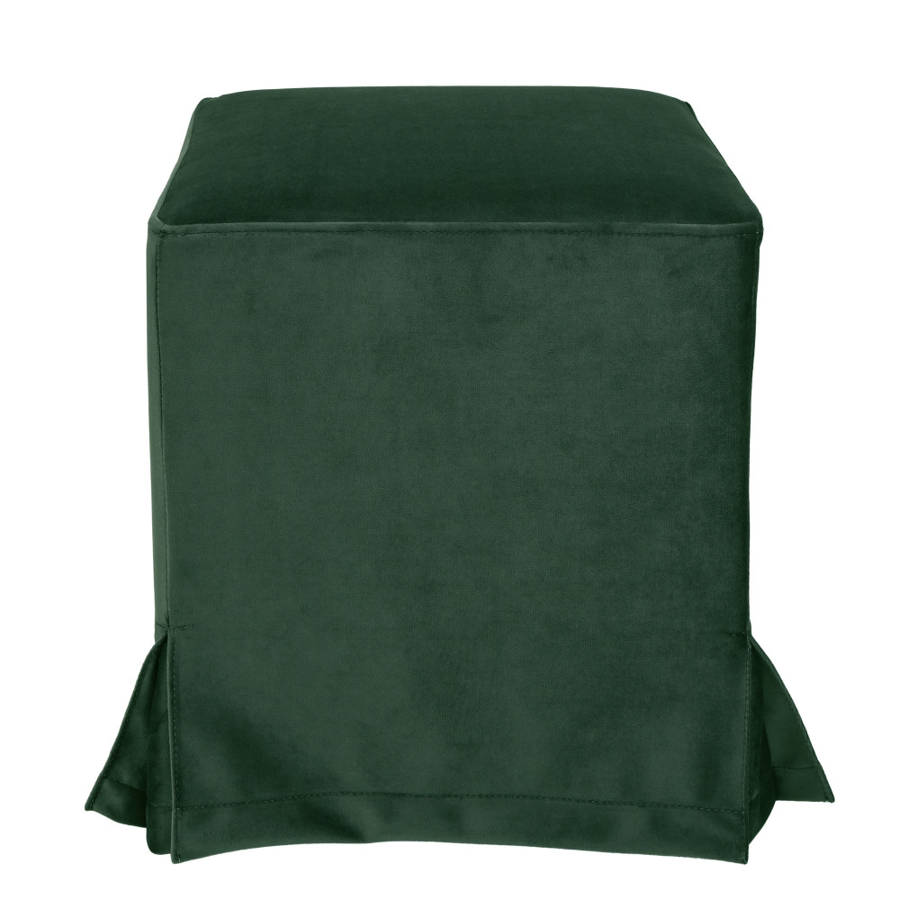 Taburet cu husa Cube H - stofa H56 - verde Taburet cu husa Cube H - stofa H56 - verde