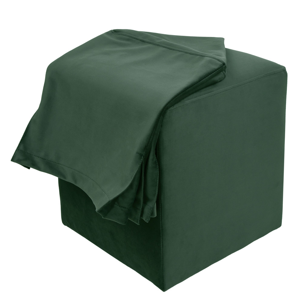 Taburet cu husa Cube H - stofa H56 - verde Taburet cu husa Cube H - stofa H56 - verde