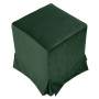 Taburet cu husa Cube H - stofa H56 - verde Taburet cu husa Cube H - stofa H56 - verde