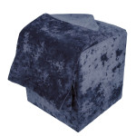 Husa taburet Cube - E29 - stofa albastra
