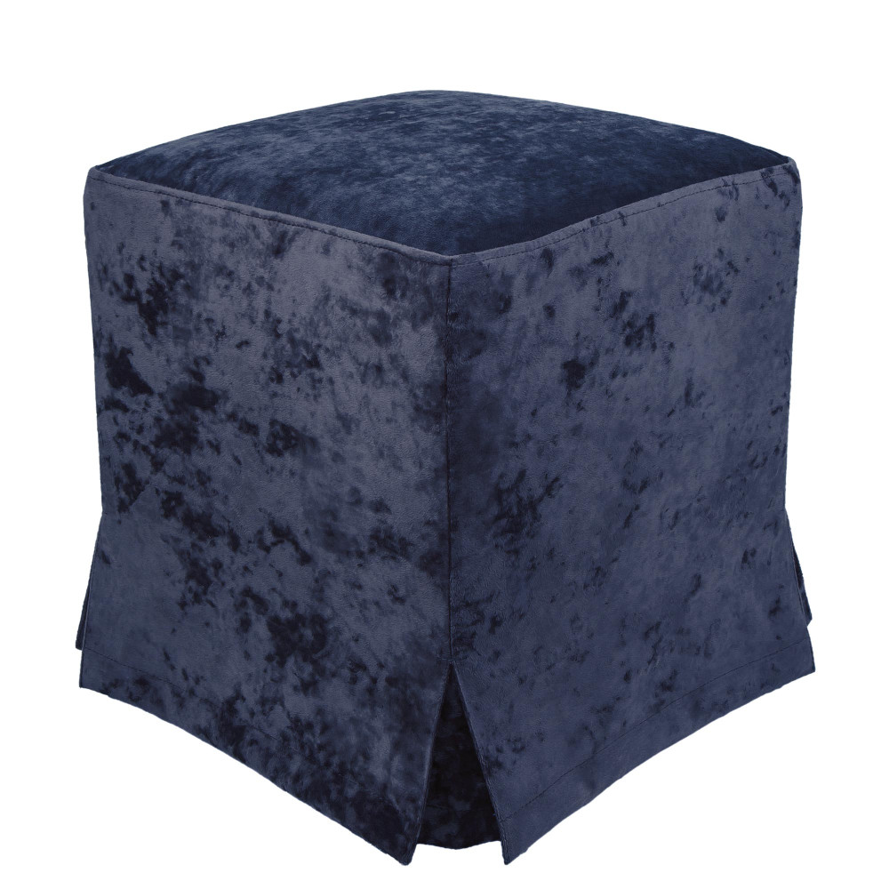 Husa taburet Cube - E29 - stofa albastra Husa taburet Cube - E29 - stofa albastra