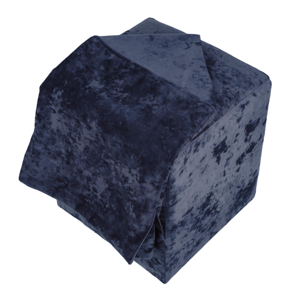 Taburet cu husa Cube H - stofa E29 - albastru Taburet cu husa Cube H - stofa E29 - albastru
