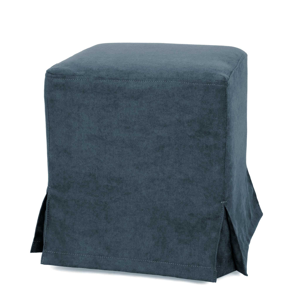 Husa taburet Cube - K17 - stofa albastra Husa taburet Cube - K17 - stofa albastra