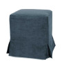 Husa taburet Cube - K17 - stofa albastra Husa taburet Cube - K17 - stofa albastra