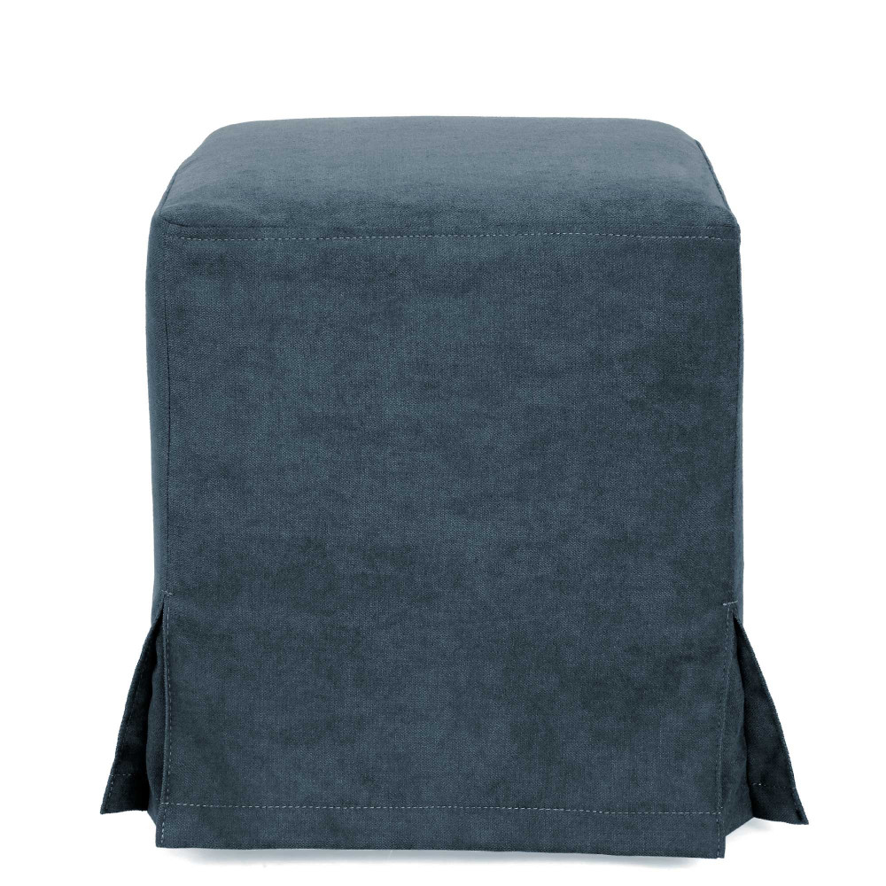Husa taburet Cube - K17 - stofa albastra Husa taburet Cube - K17 - stofa albastra