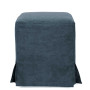 Husa taburet Cube - K17 - stofa albastra Husa taburet Cube - K17 - stofa albastra