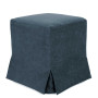 Husa taburet Cube - K17 - stofa albastra Husa taburet Cube - K17 - stofa albastra