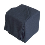 Husa taburet Cube - S80 - stofa albastra