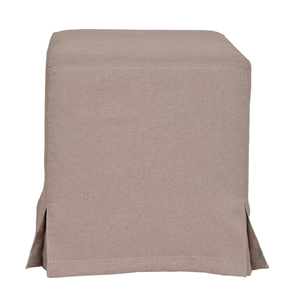 Husa taburet Cube - S17 - stofa bej Husa taburet Cube - S17 - stofa bej