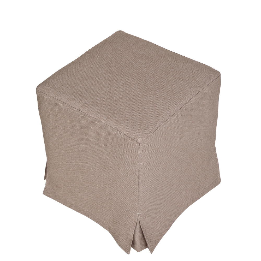 Husa taburet Cube - S17 - stofa bej Husa taburet Cube - S17 - stofa bej