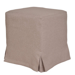 Taburet cu husa Cube H - stofa S17 - bej Taburet cu husa Cube H - stofa S17 - bej