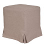 Taburet cu husa Cube H - stofa S17 - bej Taburet cu husa Cube H - stofa S17 - bej