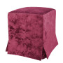 Taburet cu husa Cube H - stofa E42 - bordo Taburet cu husa Cube H - stofa E42 - bordo