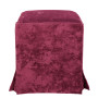 Taburet cu husa Cube H - stofa E42 - bordo Taburet cu husa Cube H - stofa E42 - bordo