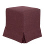 Taburet cu husa Cube H - stofa S78 - bordo Taburet cu husa Cube H - stofa S78 - bordo