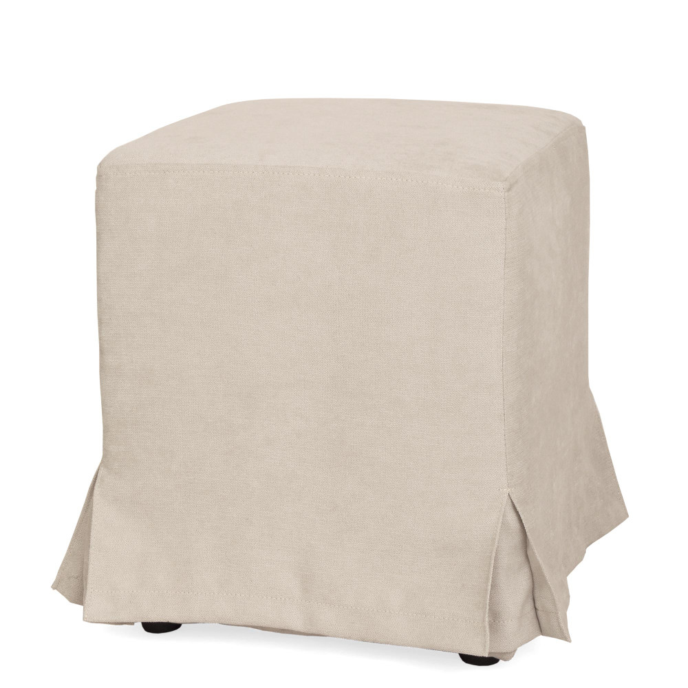 Husa taburet Cube - K08 - stofa crem