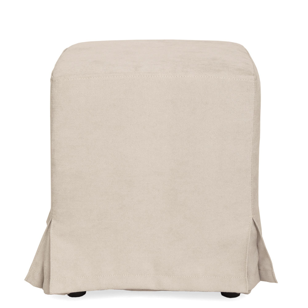 Husa taburet Cube - K08 - stofa crem